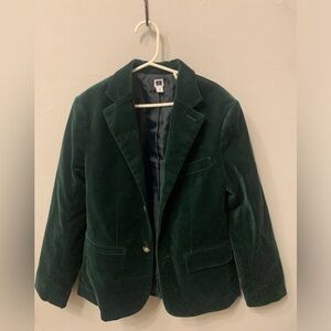 Jane & Jack velour party blazer 10 green